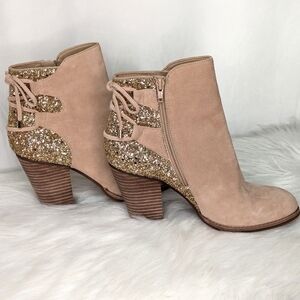 Gianni Bini Leather Heeled Boots